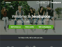 Tablet Screenshot of headspace.org.au